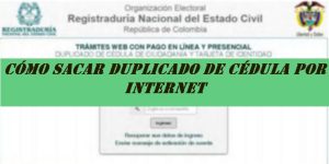 Duplicado cédula
