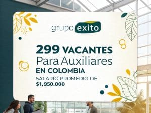 grupo xito 299 vacantes para auxiliares en colom